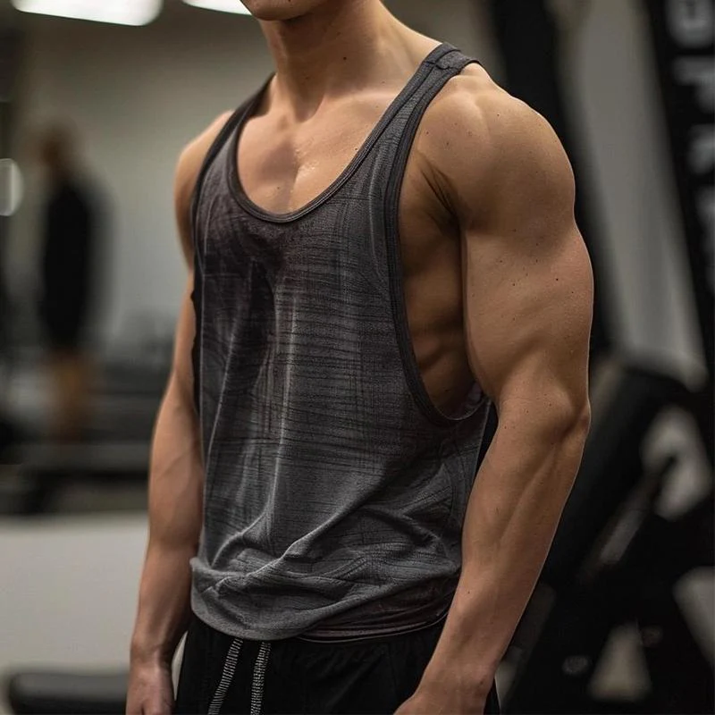 Casual Outdoor Sports Round Neck Tank Top - Image 3