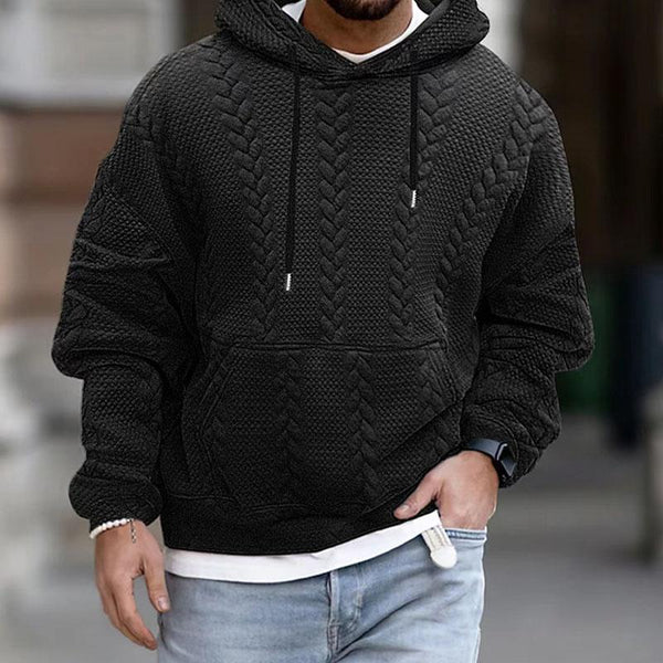 Casual Printed Kangaroo Pocket Long Sleeve Hoodie 49295112M - Image 5