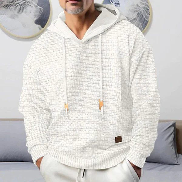 Casual Solid Color Long Sleeve Hoodie 79975121Y - Image 3