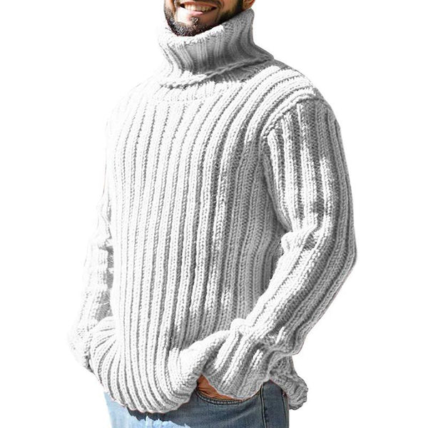 Casual Turtleneck Slim Fit Knit Sweater - Image 3