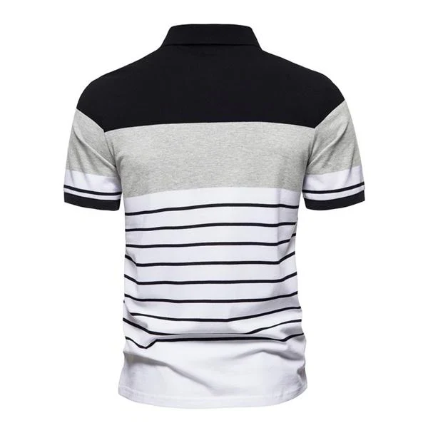 Contrast Stripe POLO Shirt - Image 4