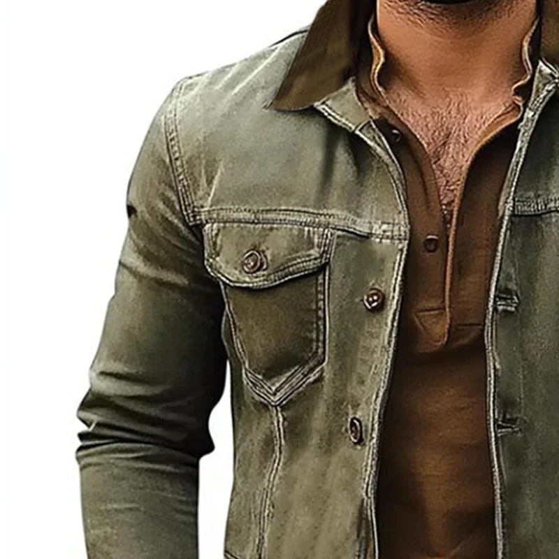 Distressed Denim Jacket - Image 3