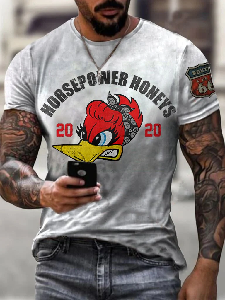 Horsepower Printed Fashion T-Shirt - Image 2
