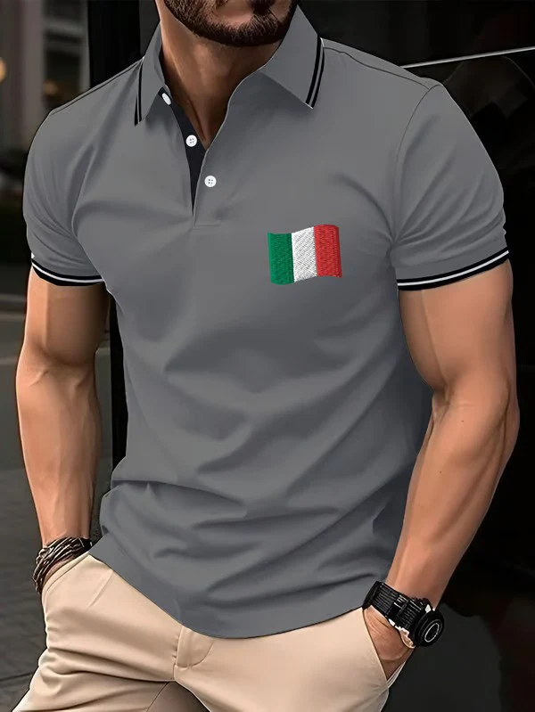 "Italy" printed polo shirt - Image 2