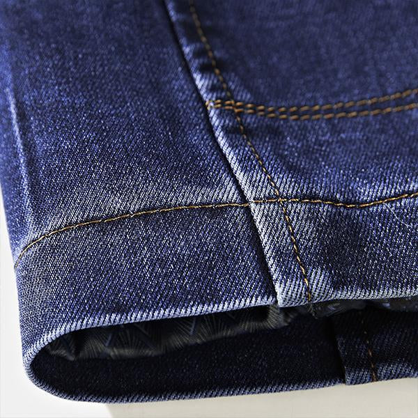 Lapel Casual Single Breasted Denim Blazer - Image 6