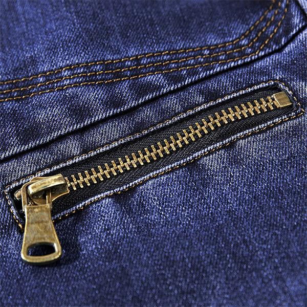 Lapel Casual Single Breasted Denim Blazer - Image 7