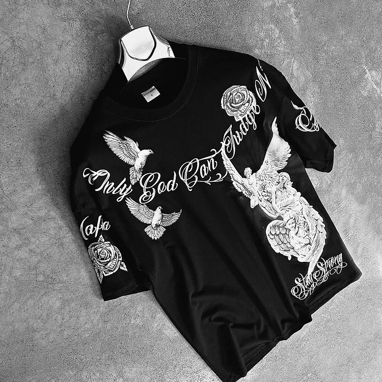Oversized Fashion Print T-Shirt - Image 5