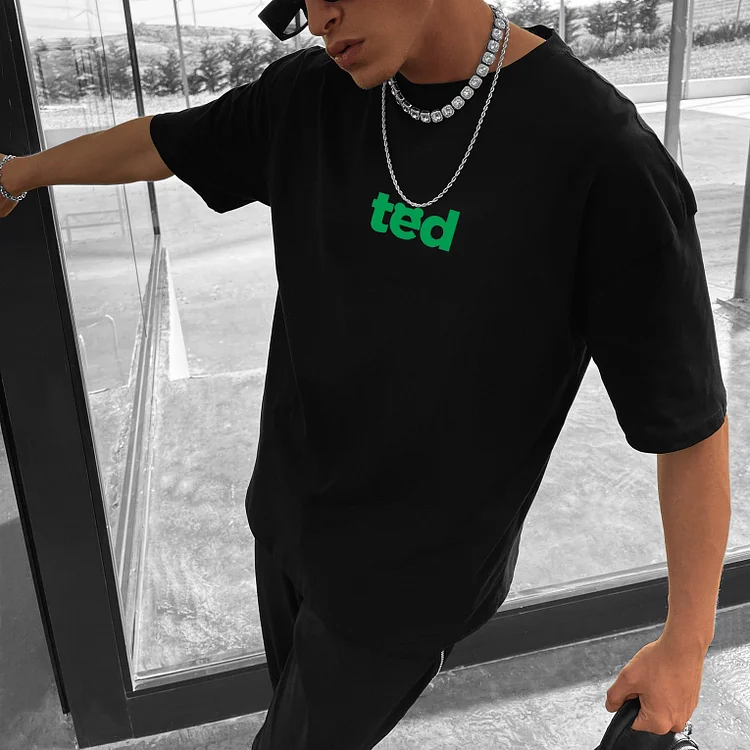 Oversized Fashion Print T-Shirt - Image 2