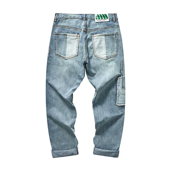 Patchwork Embroidered Jeans - Image 2