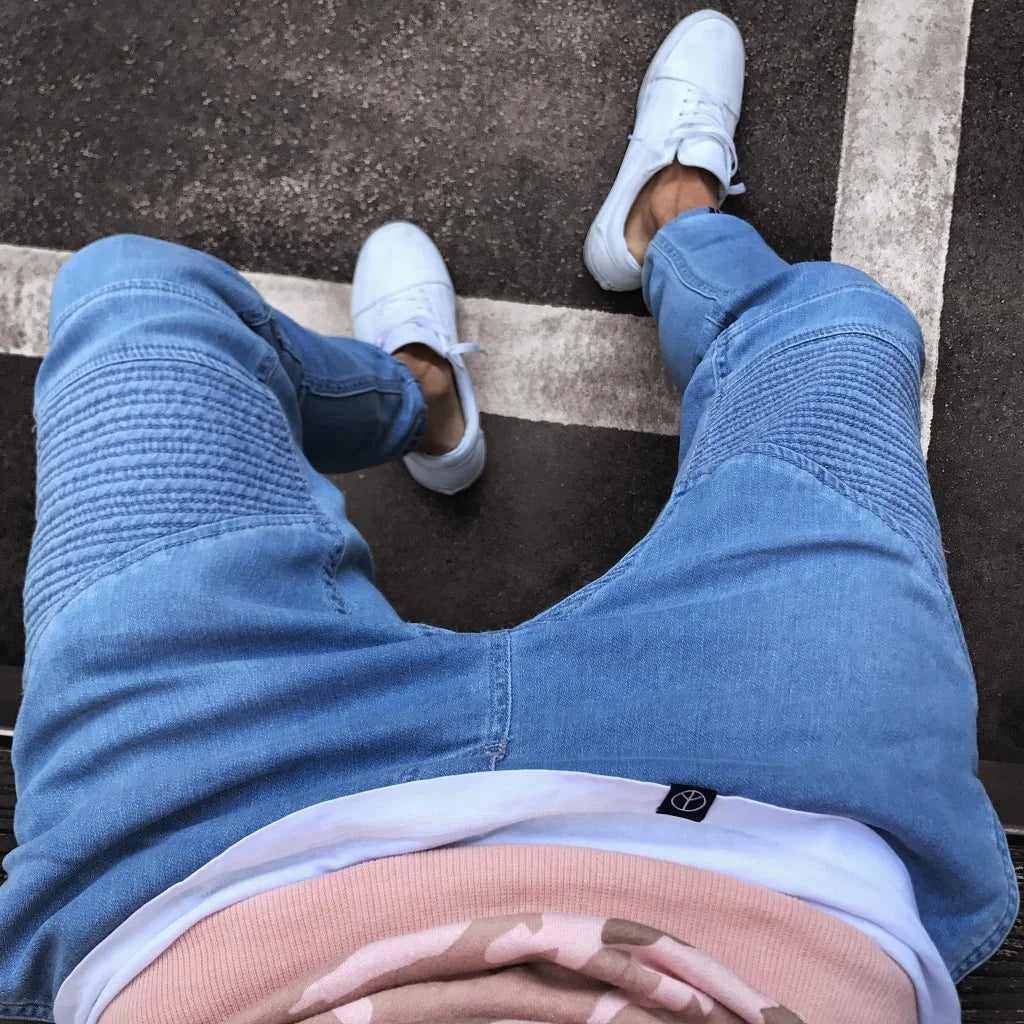 Street Ripped Slim Denim Trousers - Image 3
