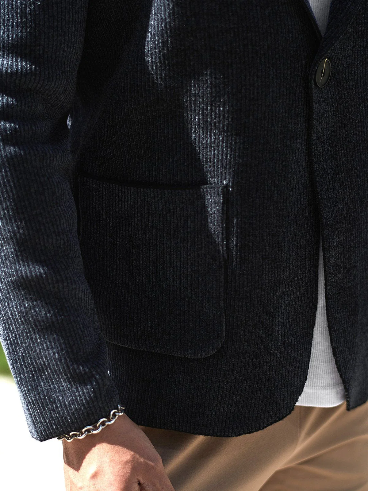 Knit Sweater Midweight Blazer - Image 16