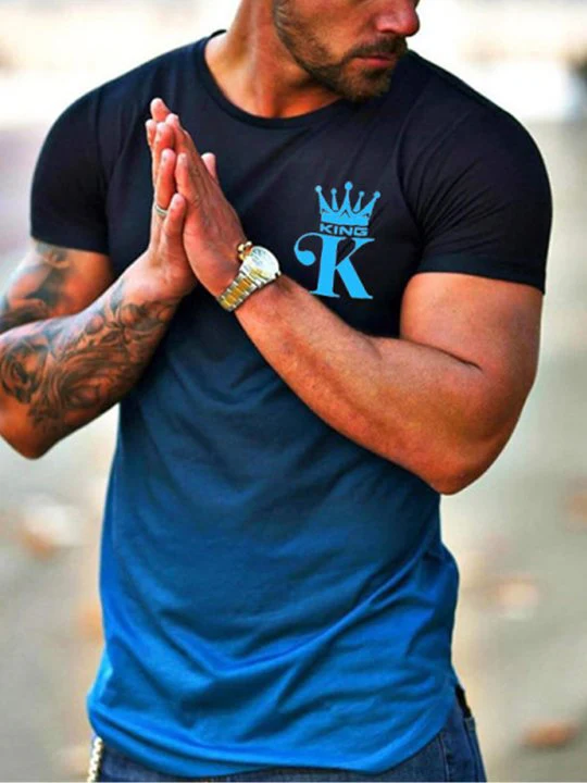 T-Shirt 3D Print Short Sleeve Casual Tops