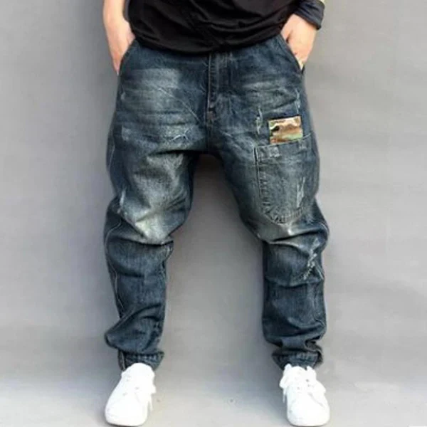 Vintage Loose Multi Pocket Jeans - Image 3