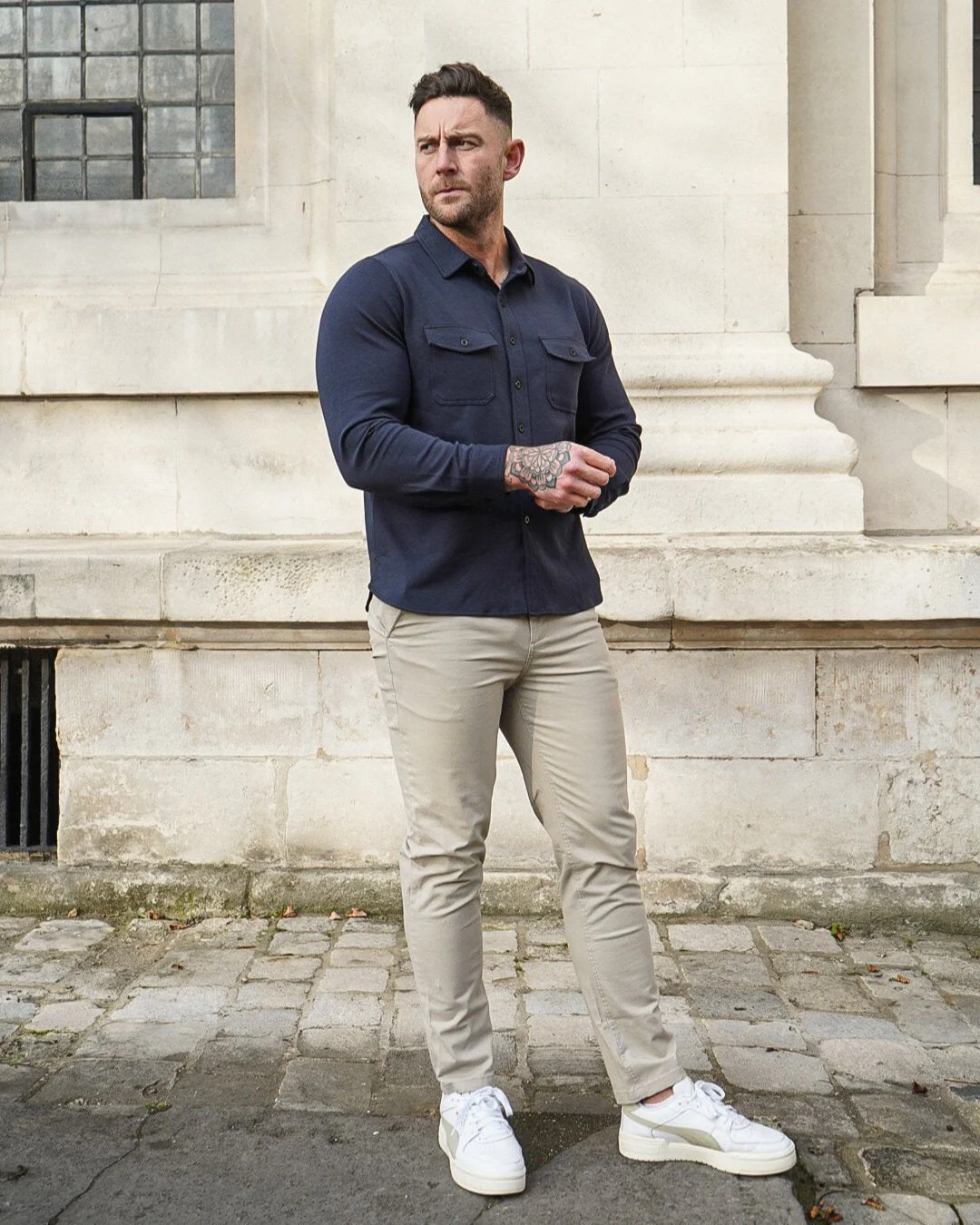 Modern Utility Button Up Shirt New - Image 15