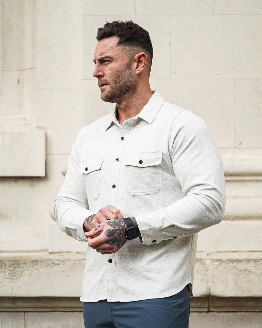 Modern Utility Button Up Shirt New - Image 17