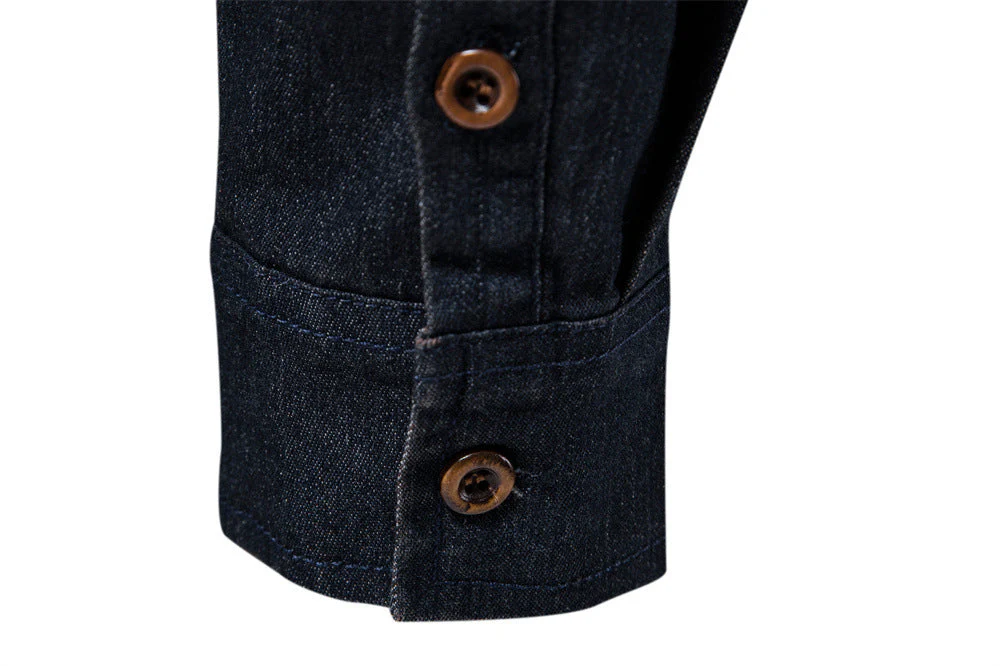 Long Sleeve Denim Shirt - Image 12