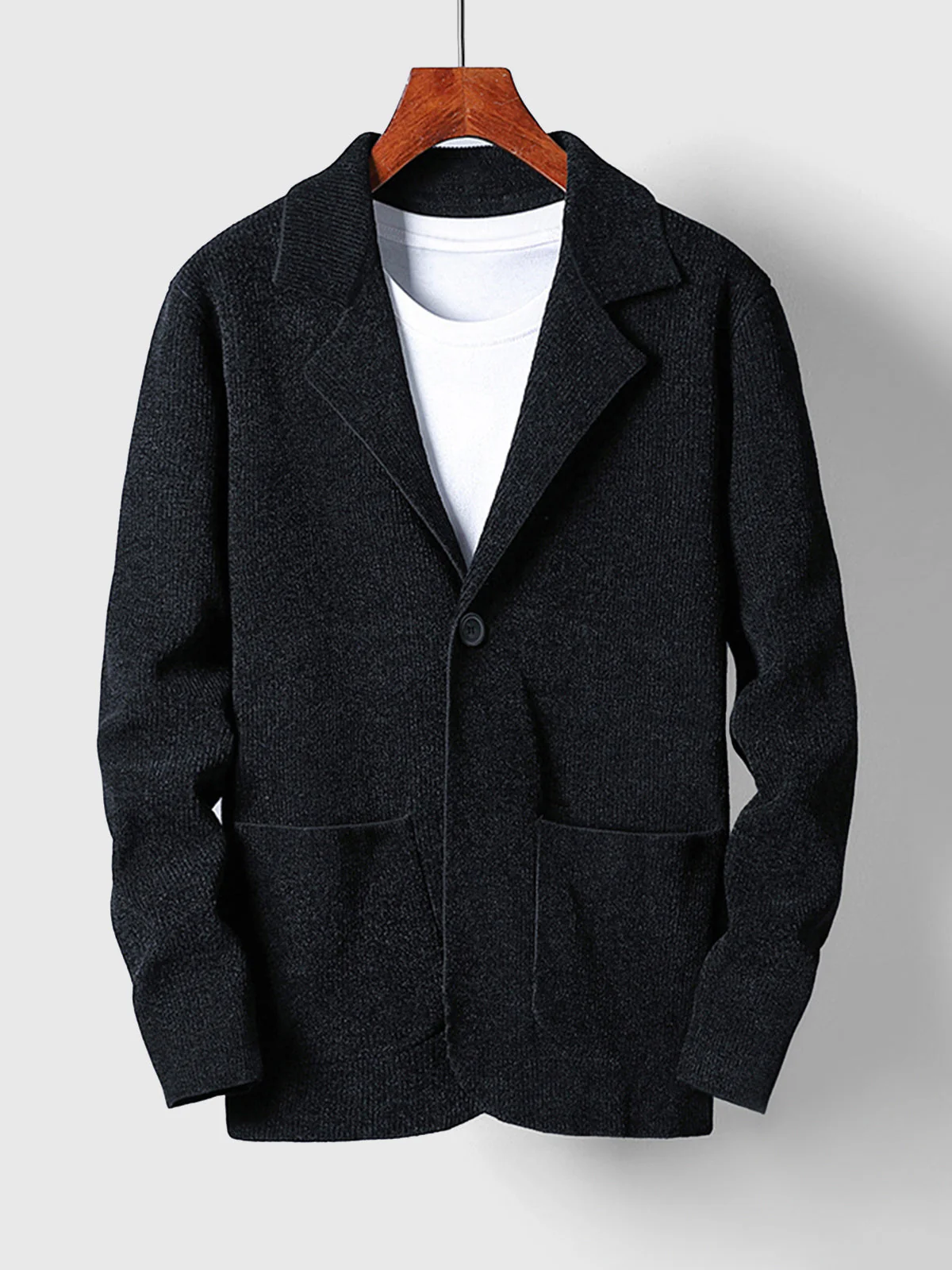 Stretch Knit Midweight Blazer - Image 19
