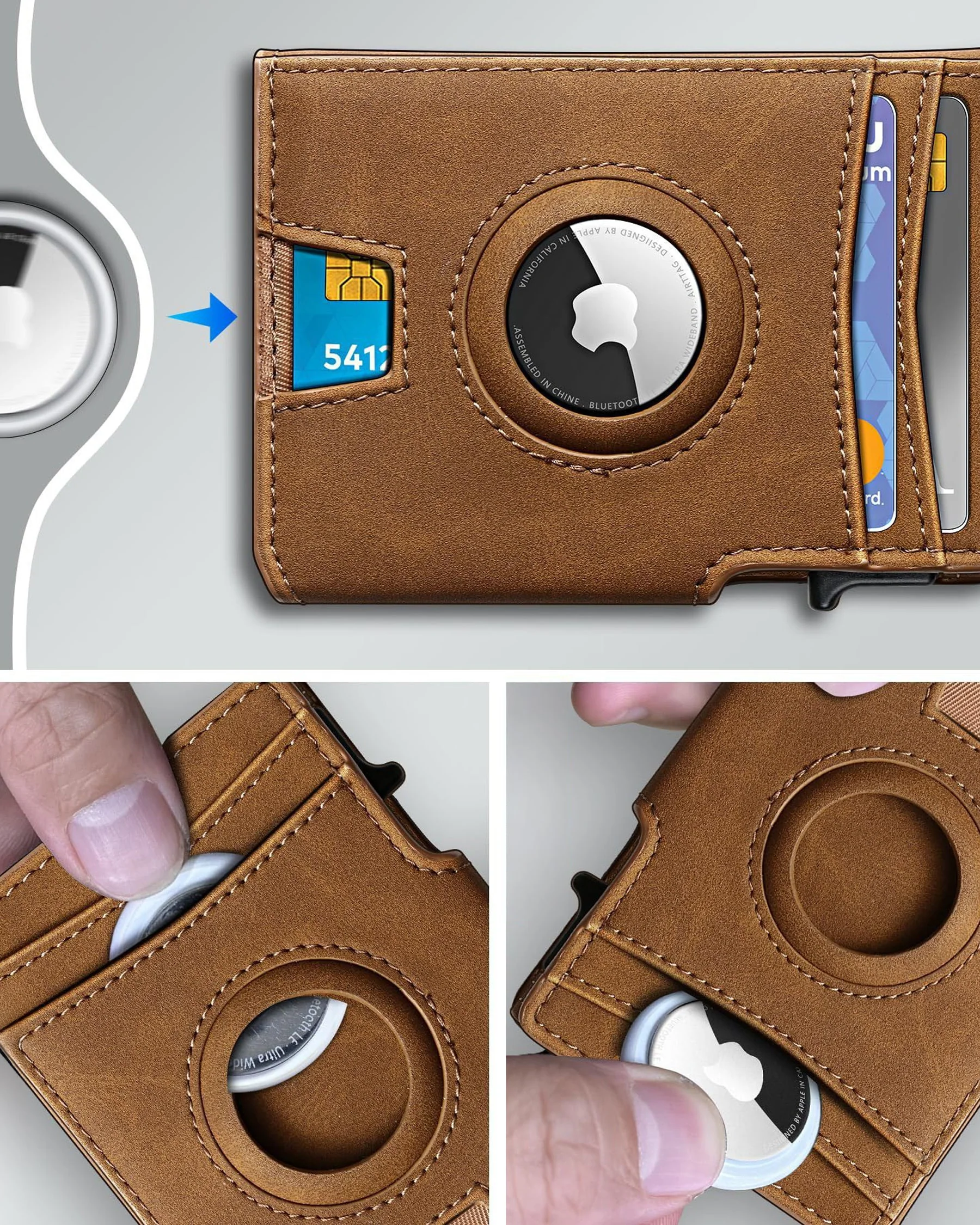 Multi-functional Slim Leather Wallet - Image 5