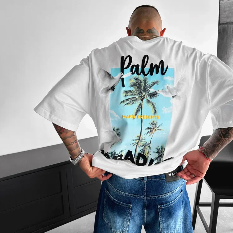 Oversize Palm Paradise Tee - Image 2