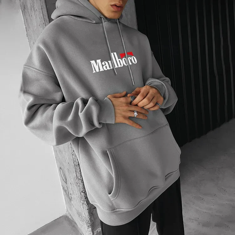 Oversized Hoodie Racing Graphic Print Hooded Sweatshirt - Image 2