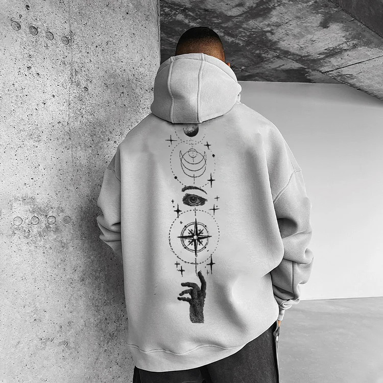 Oversized "Sun Moon Galaxy" Sweatshirt - Image 2