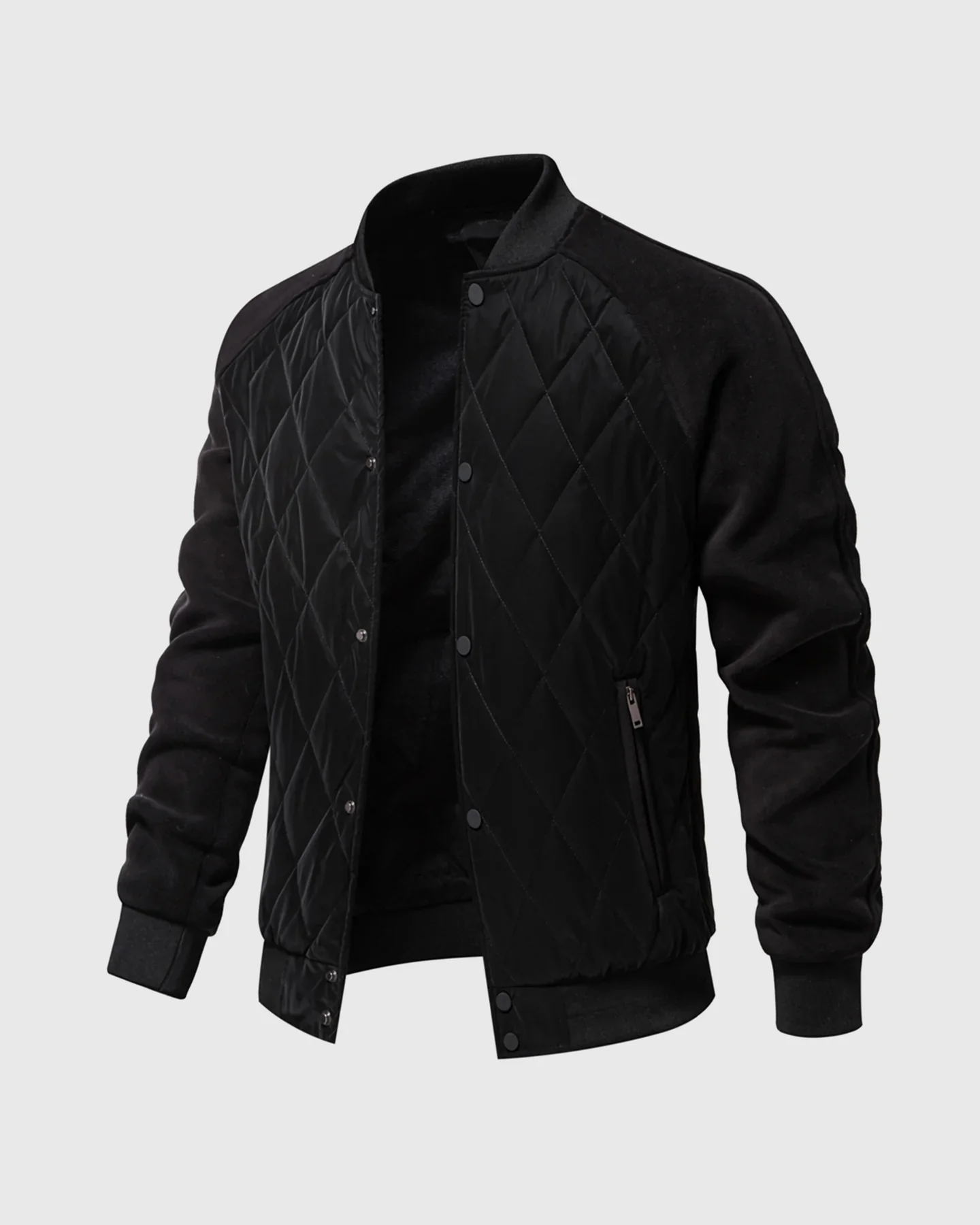 Panelled Hybrid Bomber Jacket - Image 3