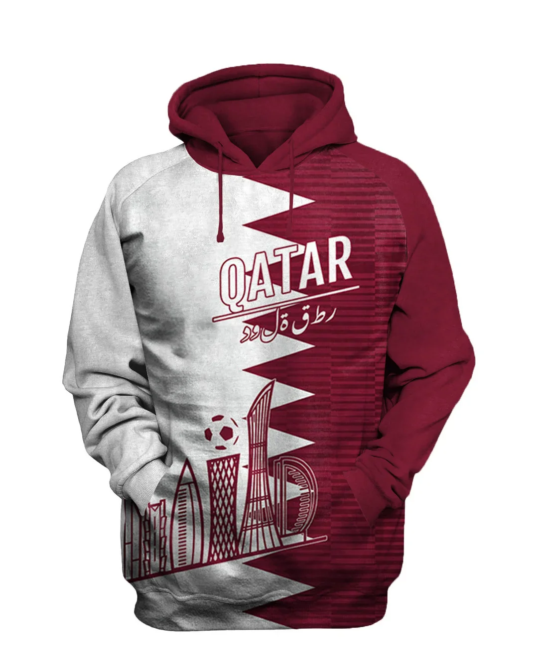 Qatar 2022 Football Printed Sweatshirt Set - Image 2