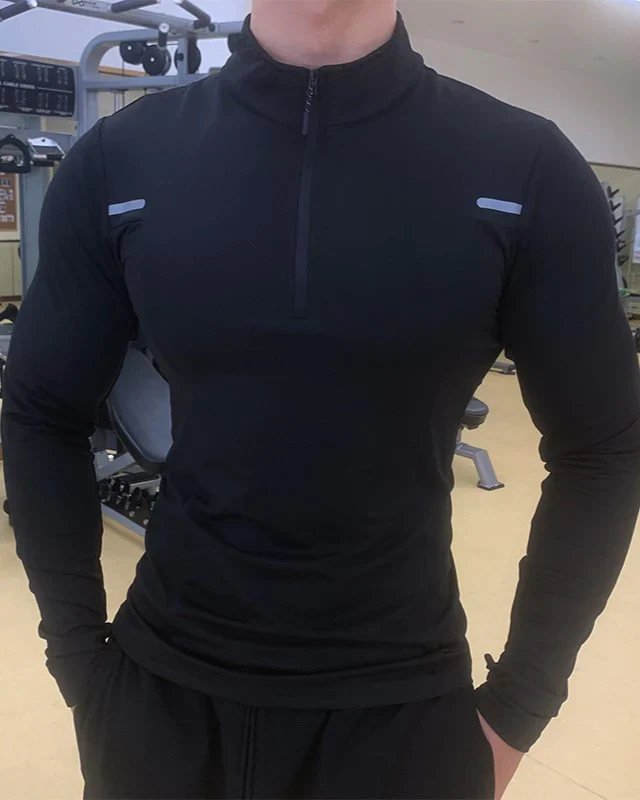 Reflective Performance Quarter-Zip Long Sleeve Shirts - Image 8
