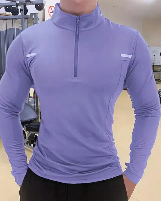 Reflective Performance Quarter-Zip Long Sleeve Shirts - Image 12