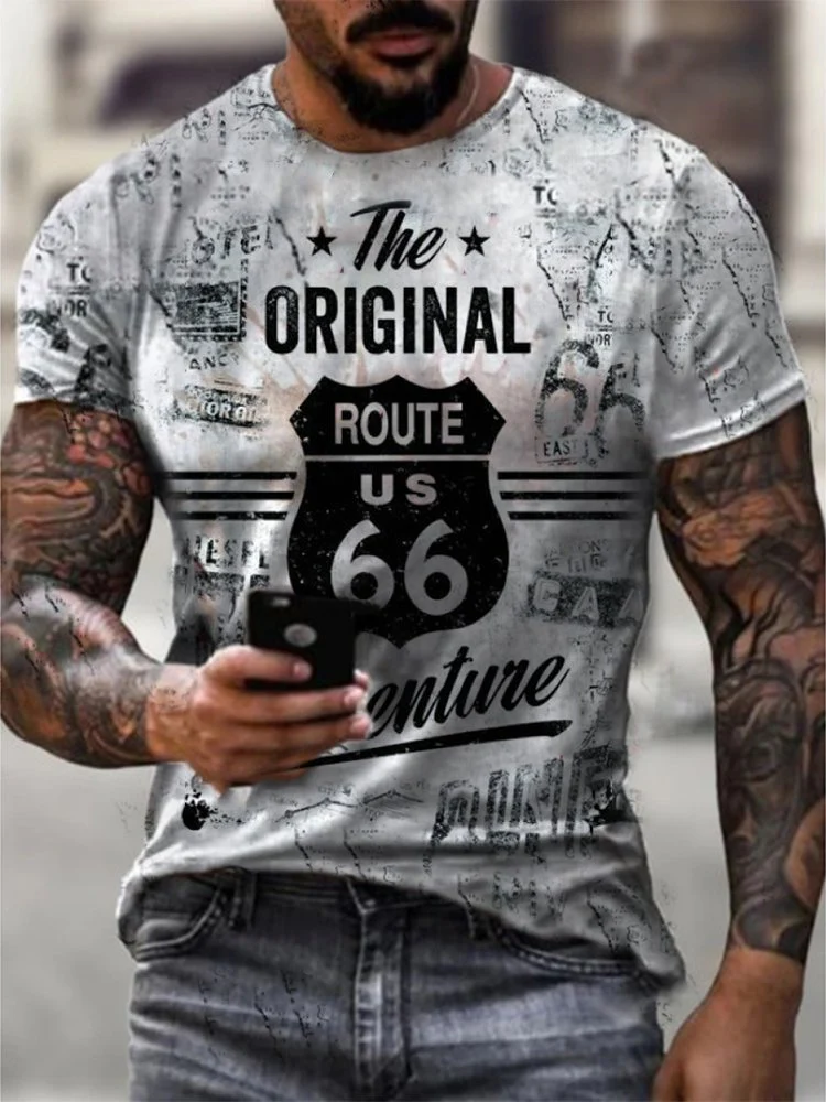 Retro Casual Short-Sleeved T-Shirt