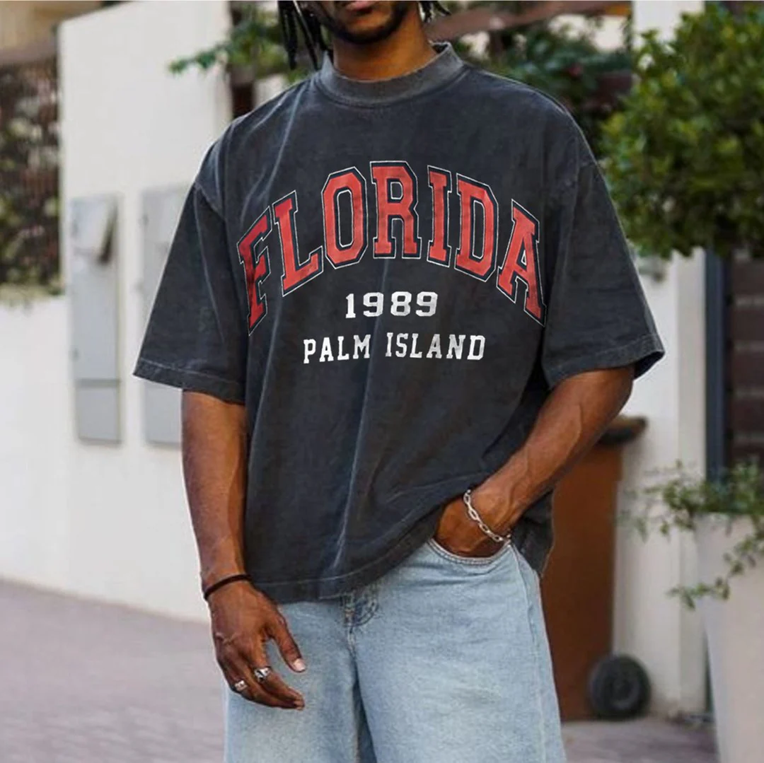 Retro Oversized FLORIDA T-Shirt