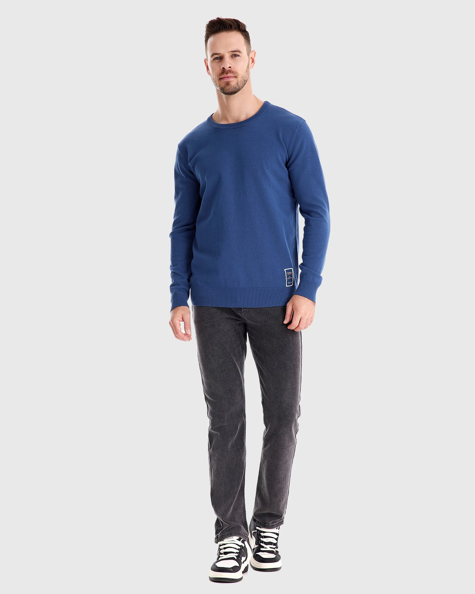 Ribbed Crew Neck Sweater - Image 19