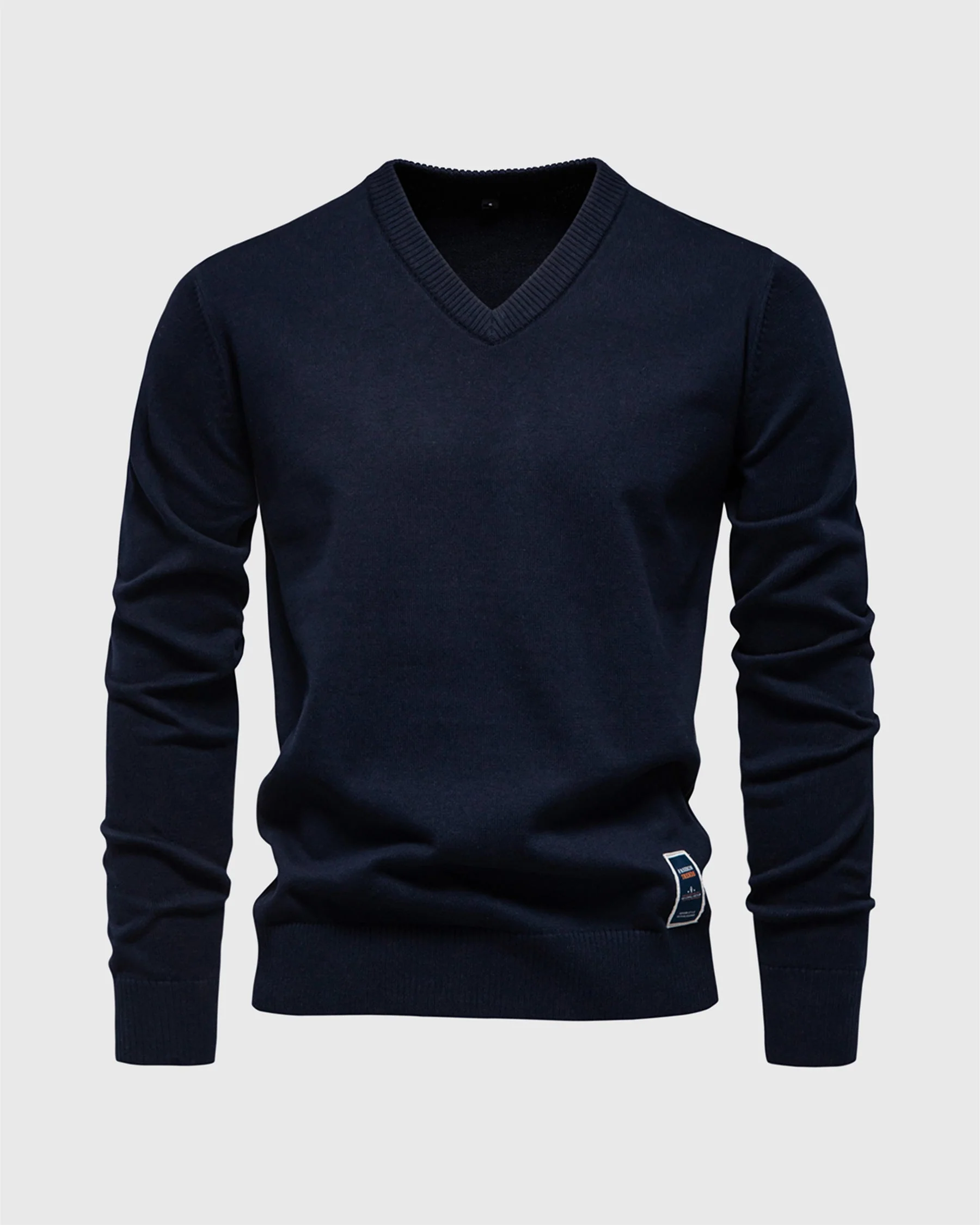 Ribbed V Neck Sweater - Image 39