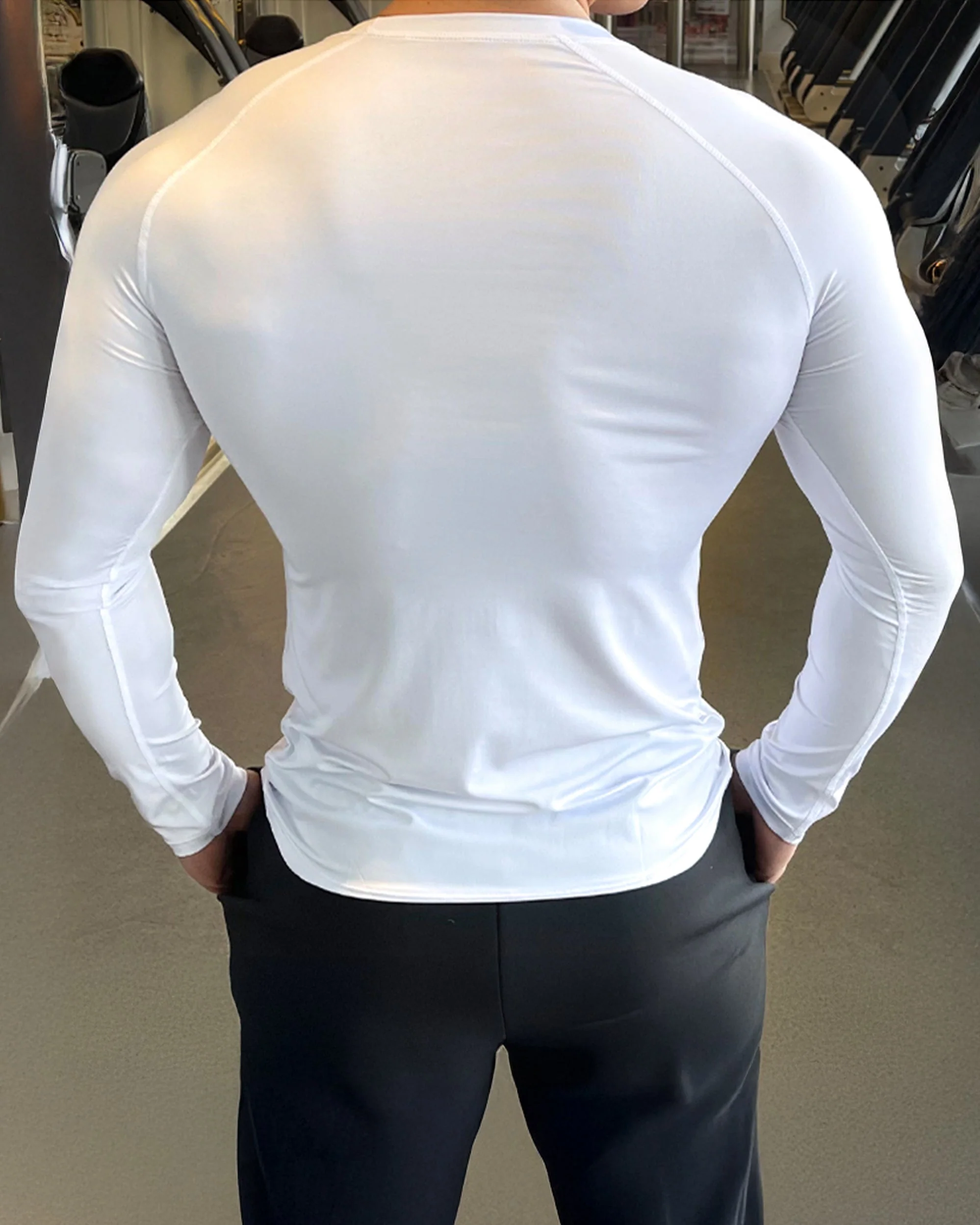 Shoulder Cut Pullover Long Sleeve Shirt - Image 23