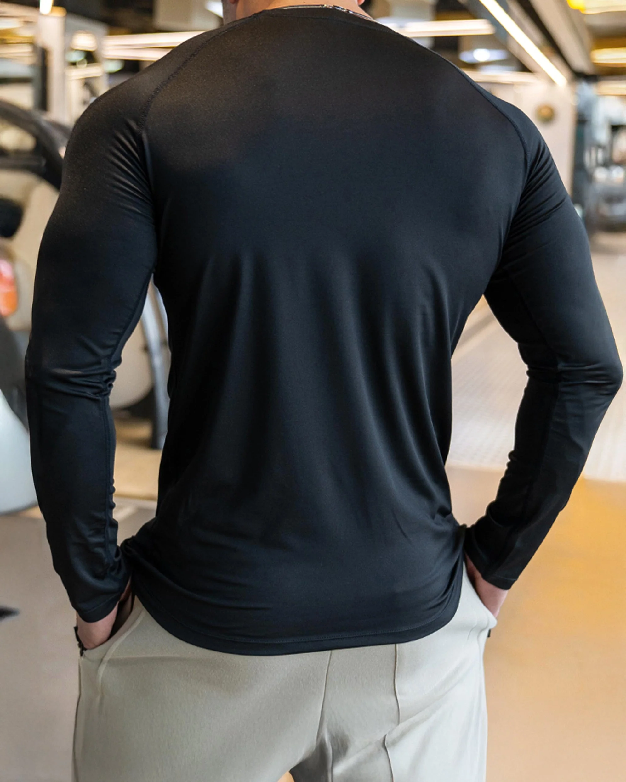 Shoulder Cut Pullover Long Sleeve Shirt - Image 7