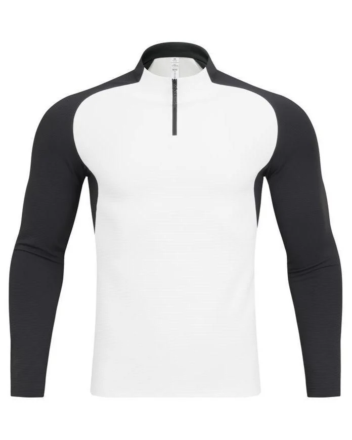 Shoulder Cut Quarter Zip Pullover Long Sleeve - Image 16