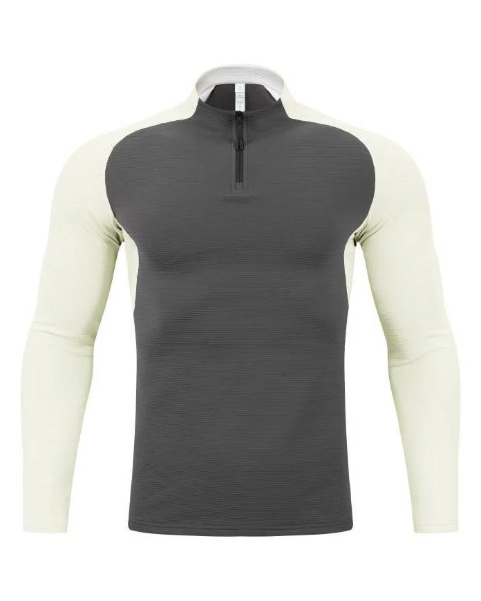 Shoulder Cut Quarter Zip Pullover Long Sleeve New - Image 15