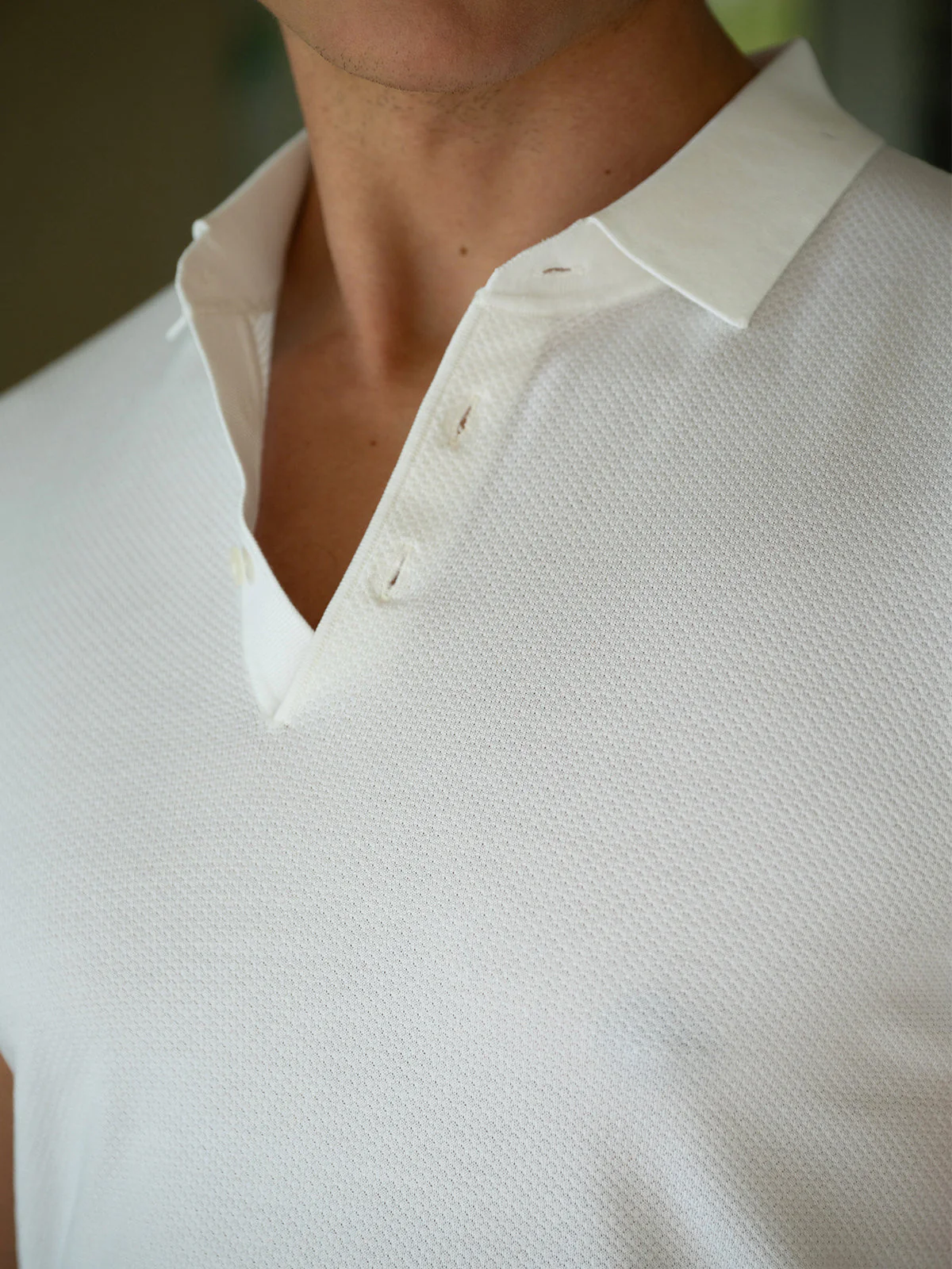 Silk Blend Short-Sleeved Knit Tech Polo - Image 10