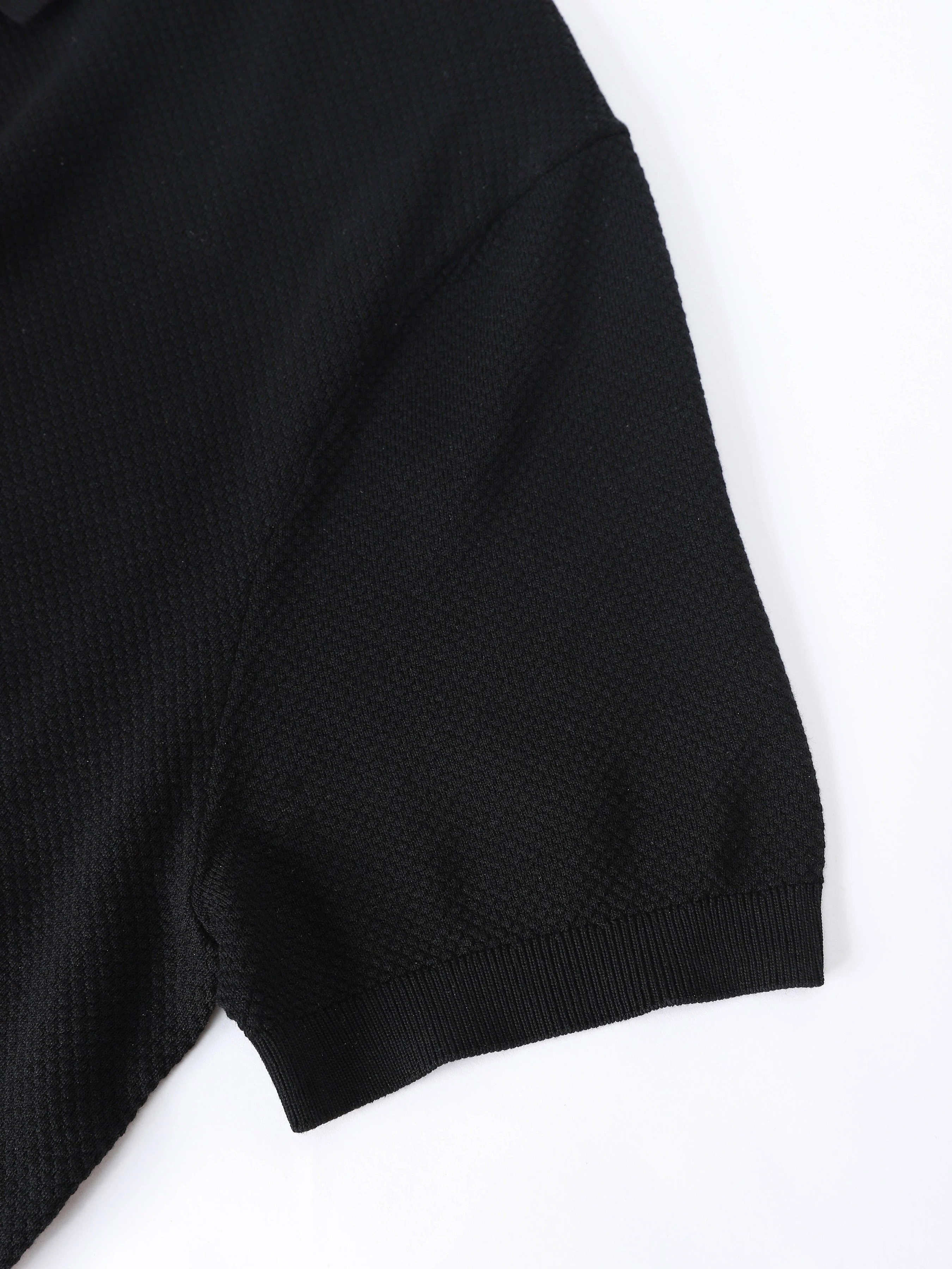 Silk Blend Short-Sleeved Knit Tech Polo - Image 16