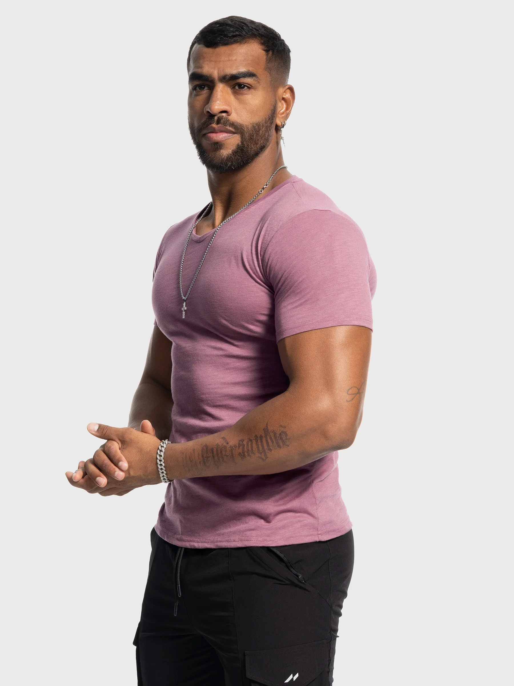 Slub V-neck T-shirt - Image 5