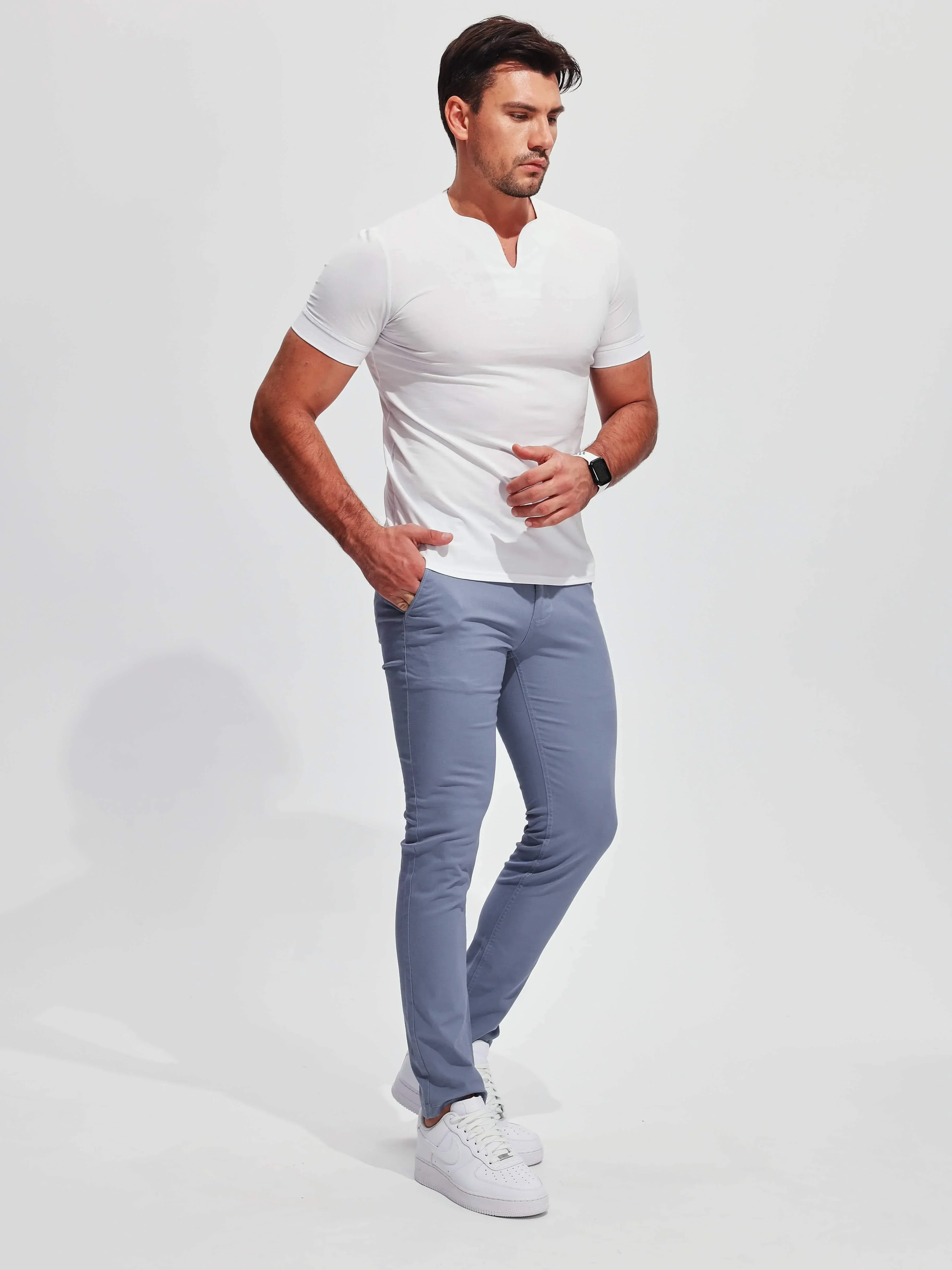 Society Cotton V-neck Short Sleeve - Image 15