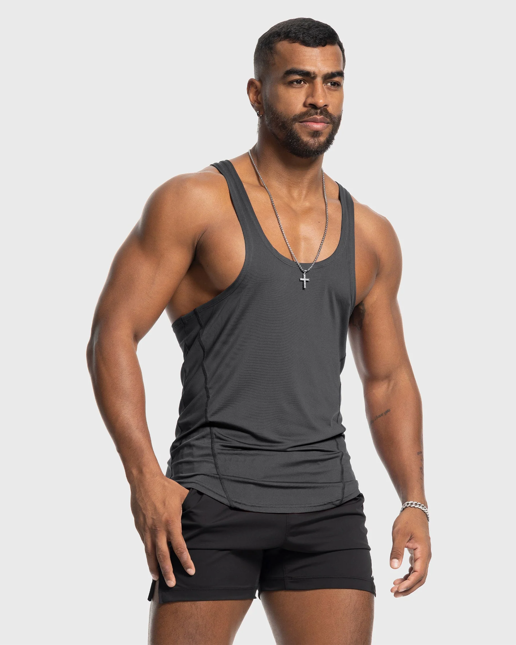 Stay Cool 2.0 Go Hard Gym Stringer Vest Quick Dry - Image 21