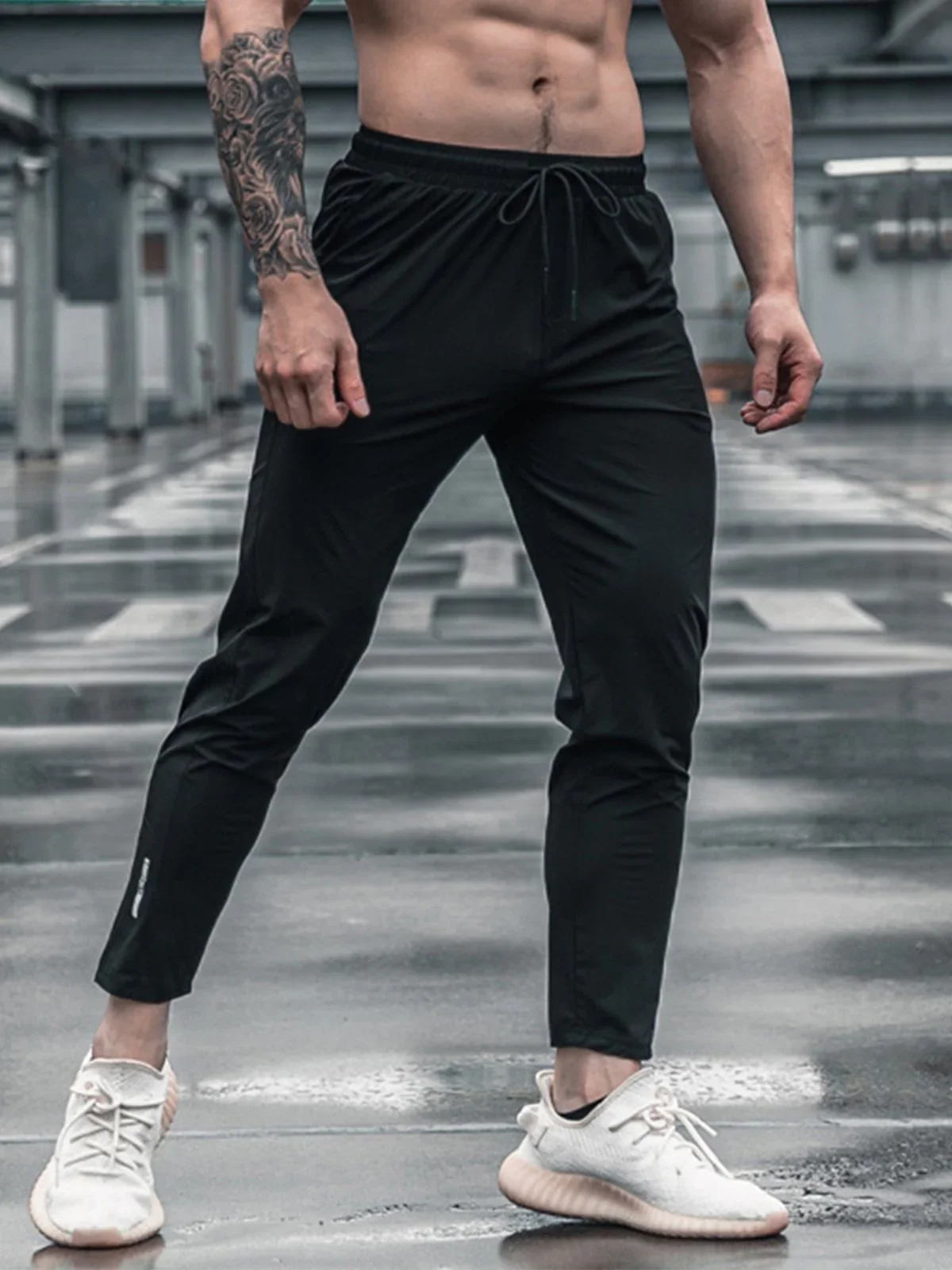 Stretch Slim Fit Jogger Workout Pants Lightweight - Image 4