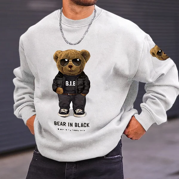 Teddy Bear Casual Sweatshirt - Image 3