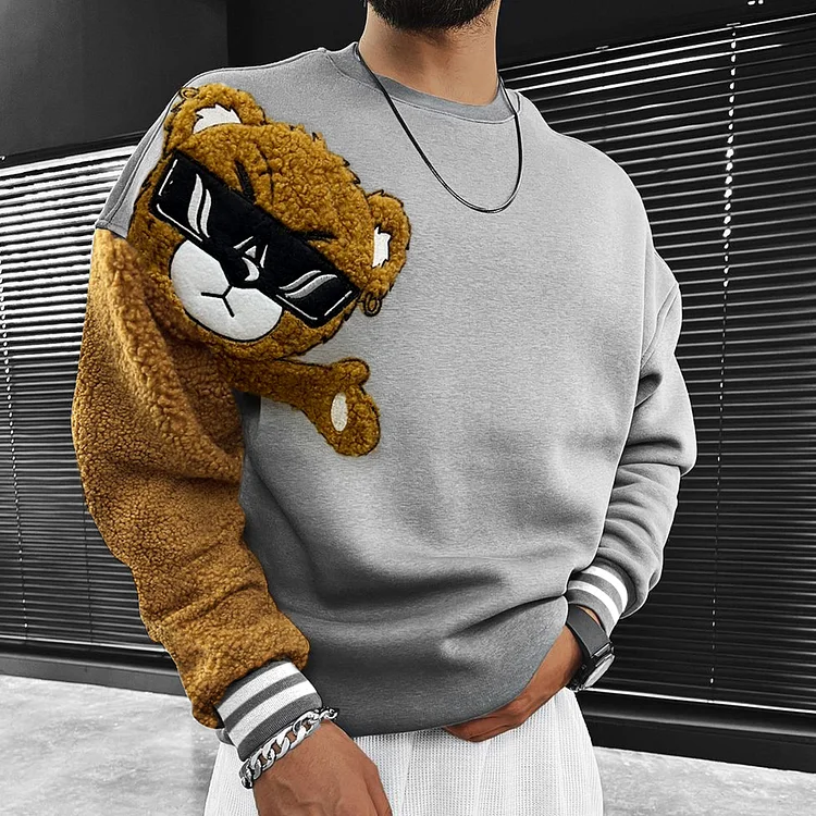 Teddy Bear Oversized Sweatshirt - Image 4