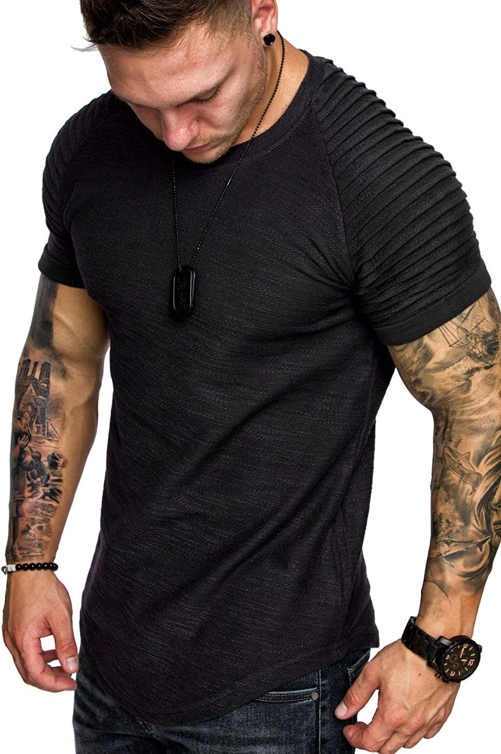 The DUVAL Pleated T-Shirt - Image 4