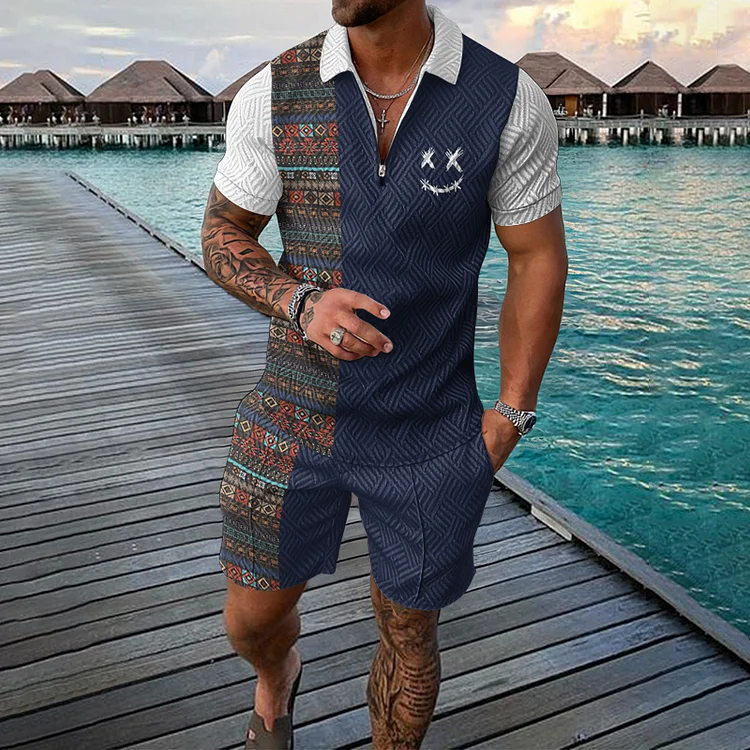 Time Traveler Polo Shirt & Shorts Co-Ord - Image 4