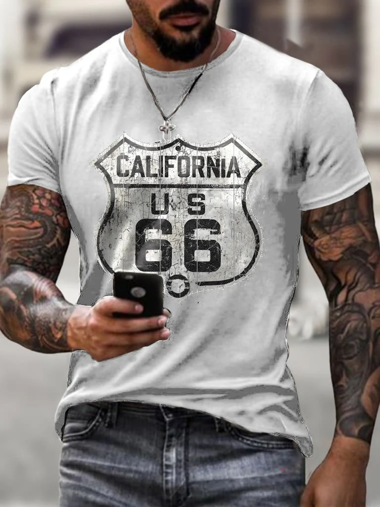 Trendy Route 66 T-Shirt - Image 4