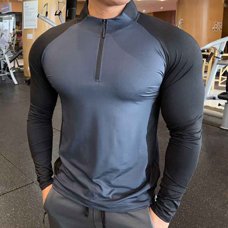 Two Tone Quarter Zip Performance Long Sleeve - Image 3
