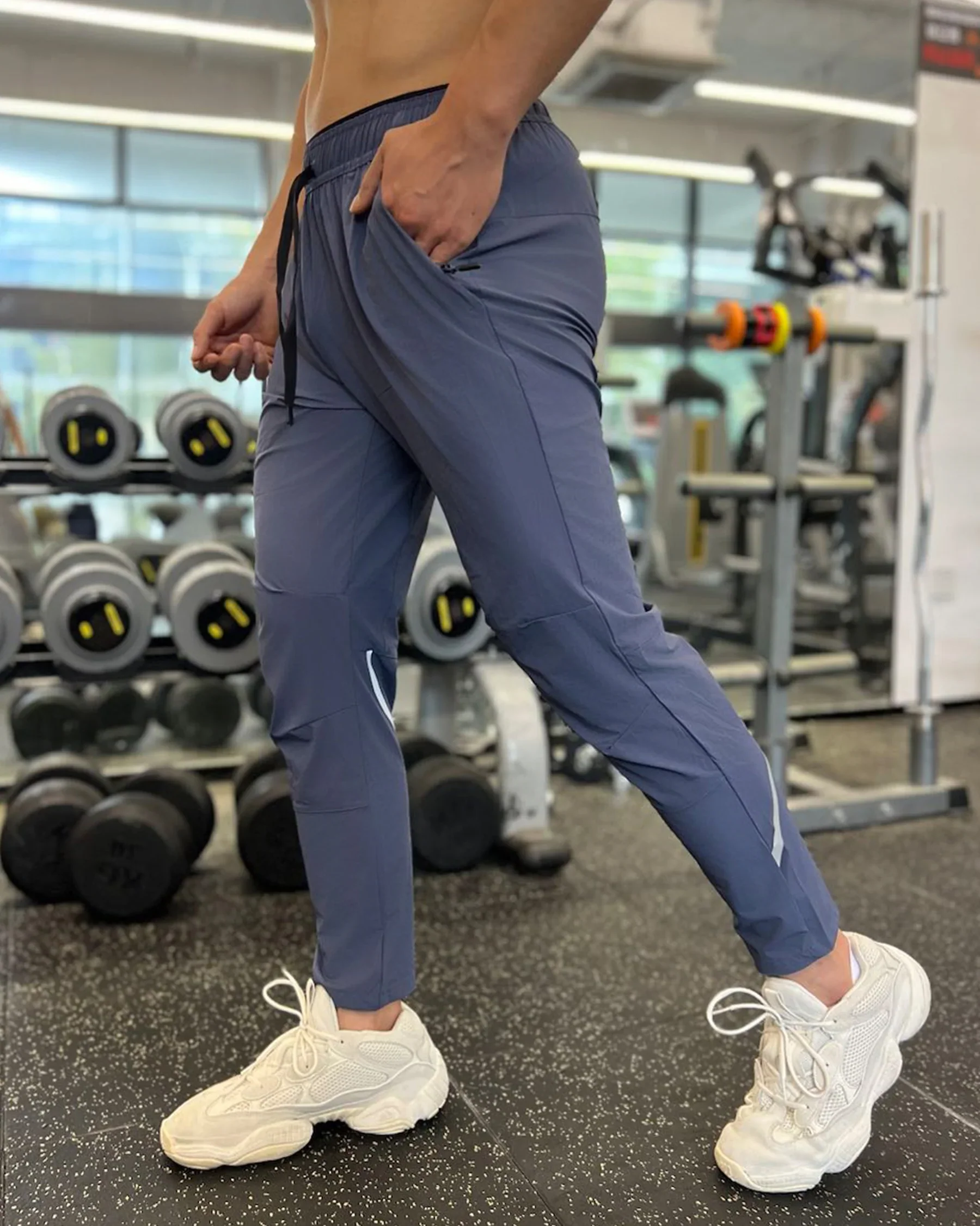 Waterproof Slim Fit Performance Stripe Jogger - Image 4